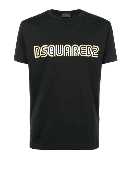 T-Shirt Dsquared2 nero/oro
